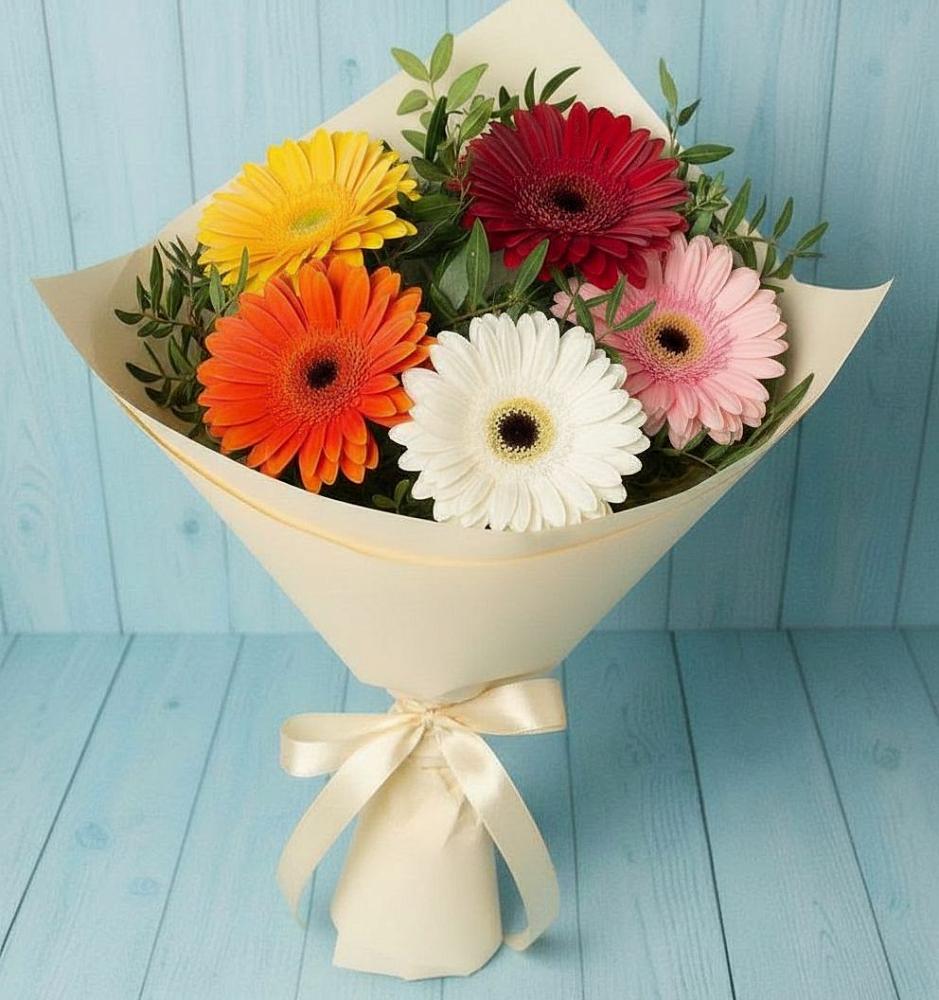 Букет цветов из: Герберы в Успенском