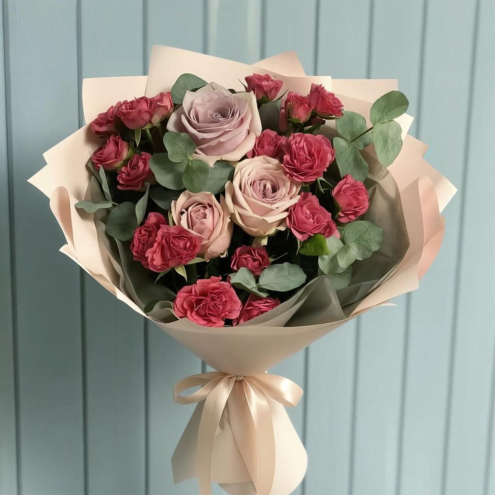 Букет цветов из: Гвоздики и Розы в Успенском