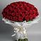 Букет 101 Красная роза Блэк Мэджик в Успенском