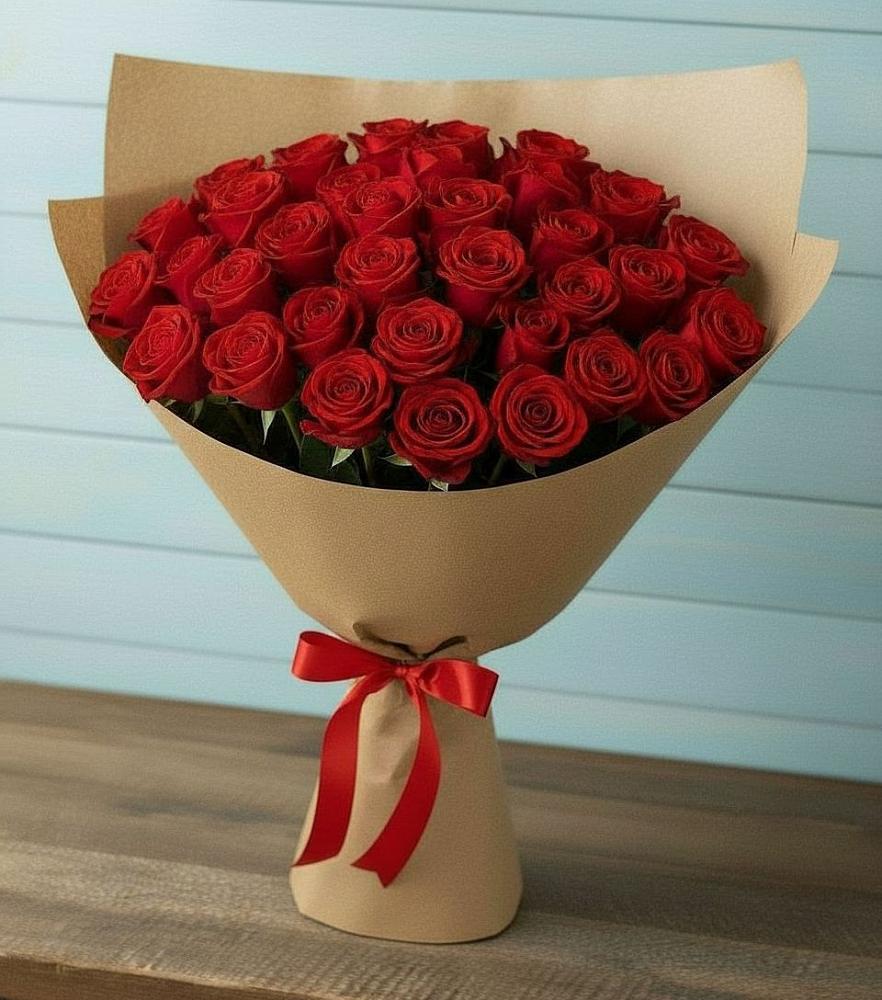 Букет Красные розы Милано в Успенском