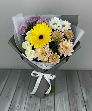 Букет цветов из:  Розы, Герберы и Хризантемы в Успенском