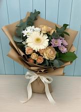 Букет цветов из:  Герберы и Хризантемы в Успенском