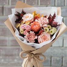 Букет цветов из:  Гвоздики, Хризантемы и Розы в Успенском