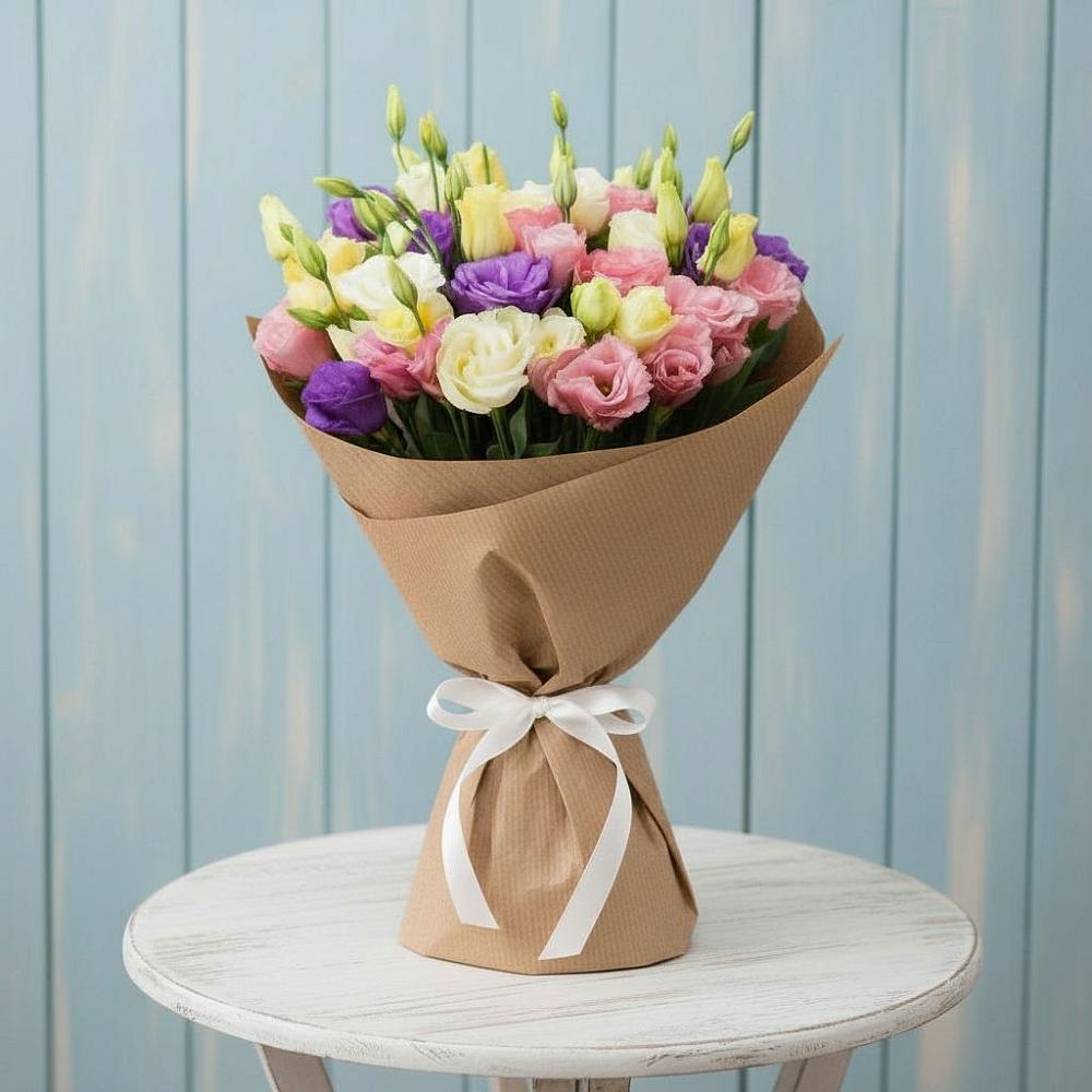 Букет цветов из: Лизиантусы в Успенском