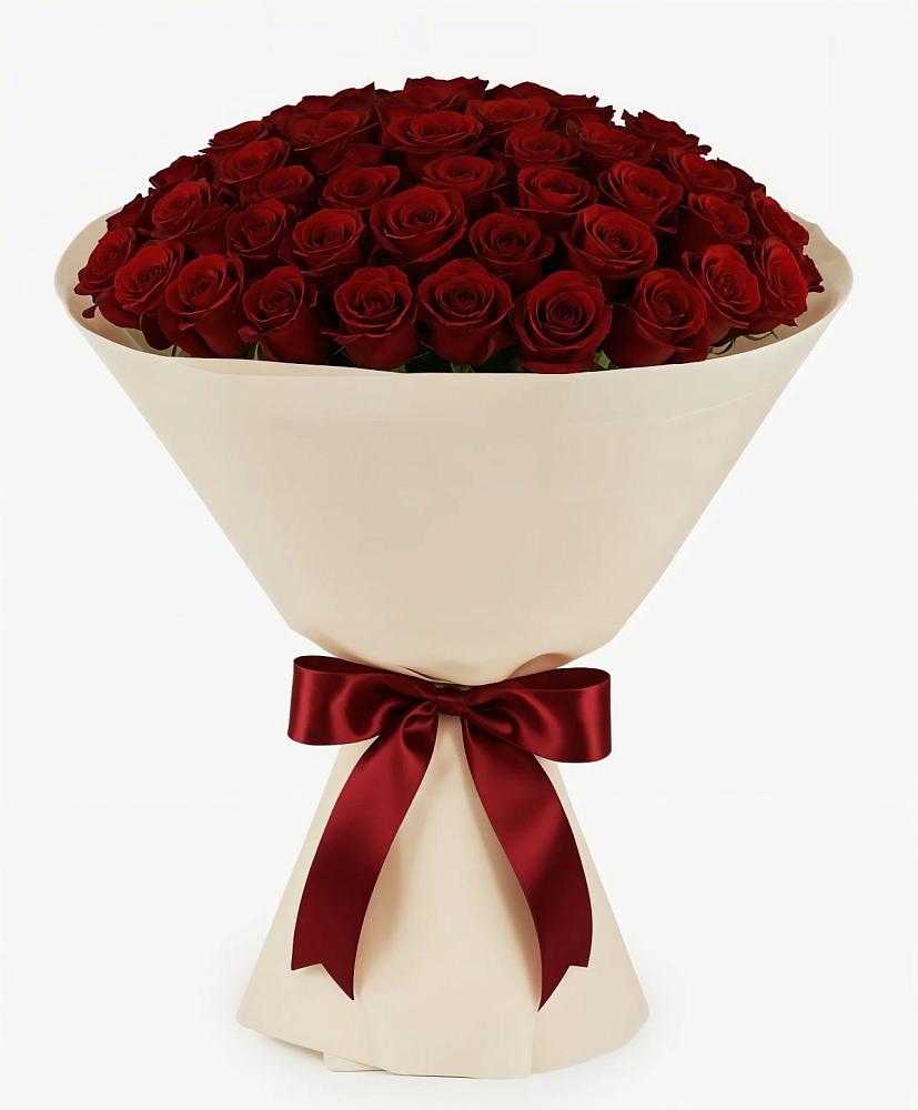 Букет 101 Бордовая роза Блэк Бакарра в Успенском