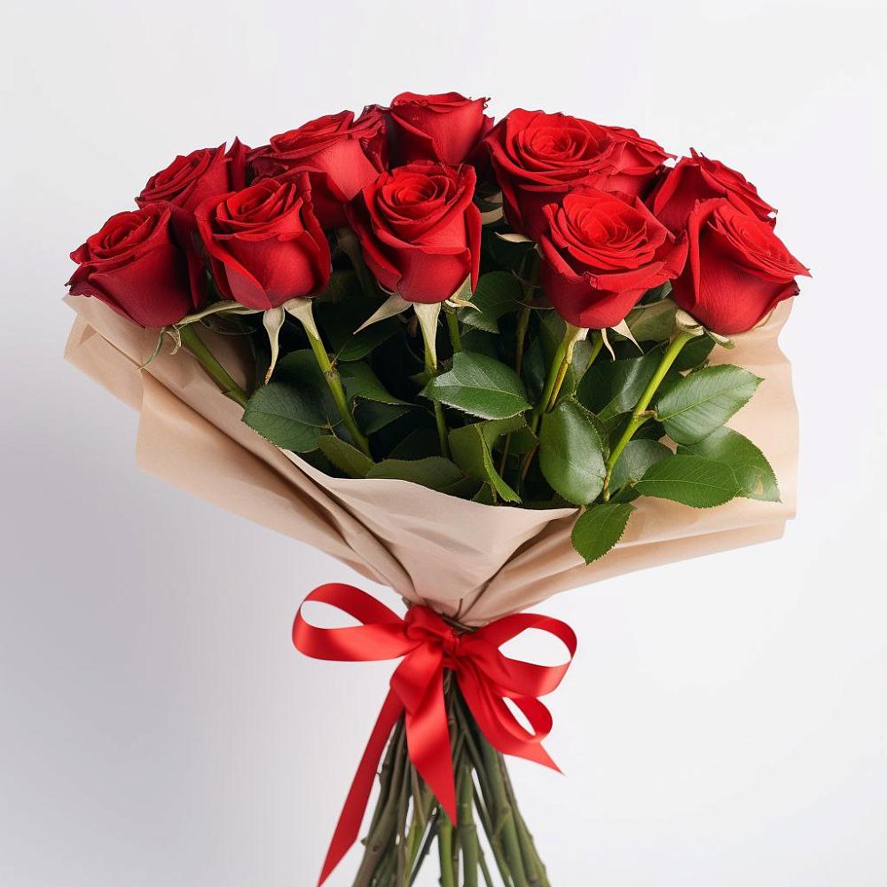 Букет 11 Красных роз Эдлесс Лав в Успенском